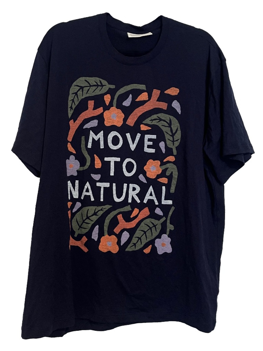 Icebreaker - Merino Wool MOVE TO NATURAL Flower Graphic Short Sleeve Tee - XXL